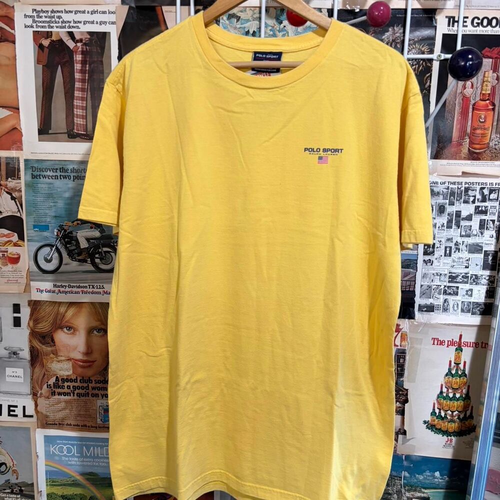 Polo-sport Men's Yellow T-shirt